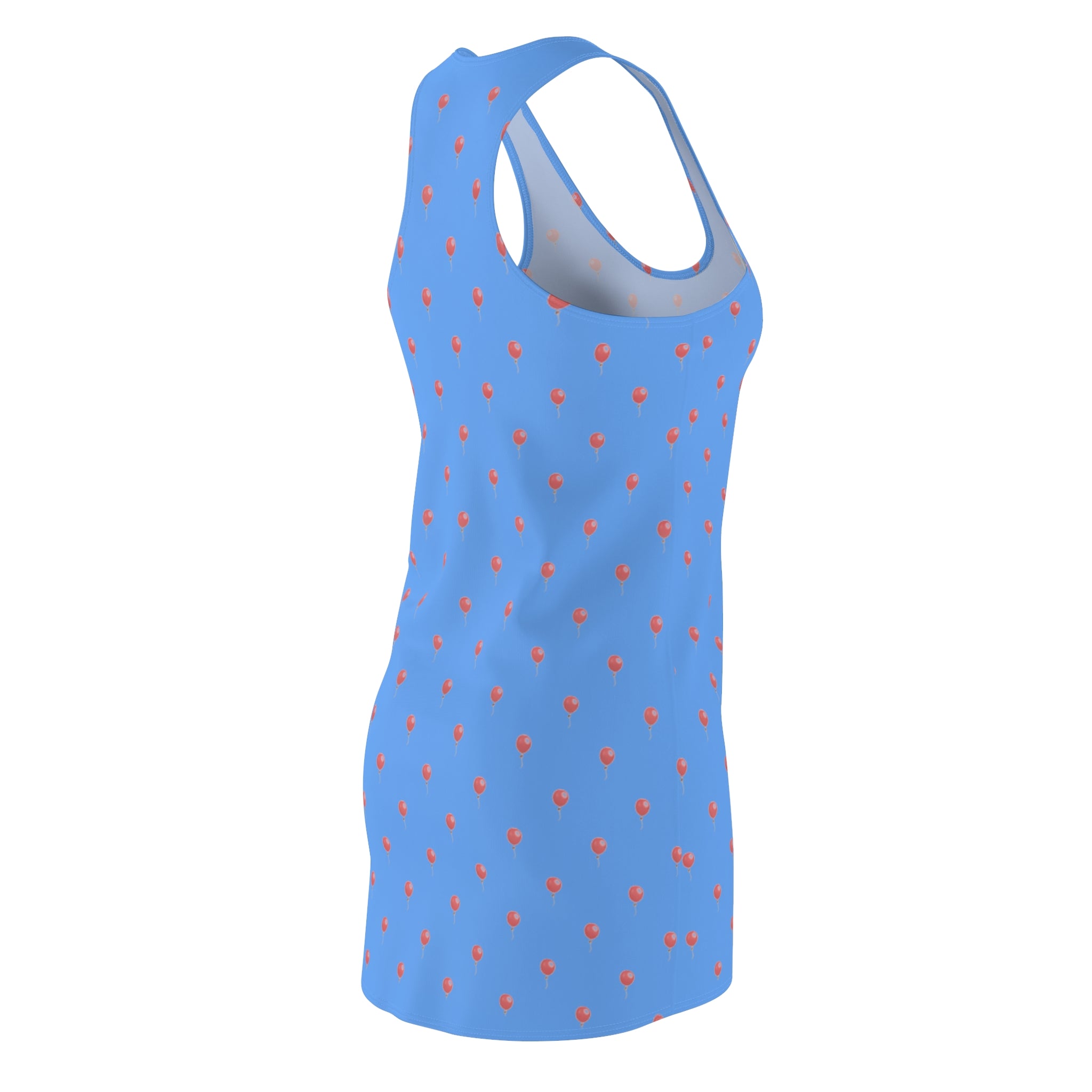 Red Balloons in a Blue Sky - Racerback Summer Dress