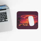 Relax... It Will All Be Over Soon — Nuclear Chic Apocalypse Mouse Pad | Retro Sunset Rectangle Mouse Pad