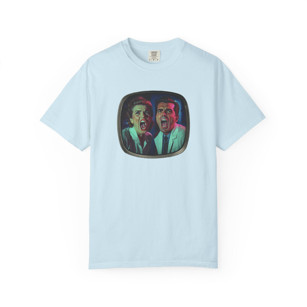 Lab Panic (front), Vampire Robots Suck (back) | Garment Dyed Tee
