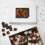 The Apocalypse Still Shines Through — Nuclear Chic Jigsaw Puzzle | Retro Poolside Pin-Up Night Scene (110, 252, 520, 1014-piece)