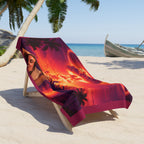 Relax... It Will All Be Over Soon — Nuclear Chic Apocalypse Beach Towel | Heavyweight Beach Blanket, 30"×60" / 36"×72"