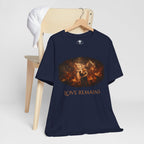 Love Remains Tee — Romantic Couple Graphic T-Shirt