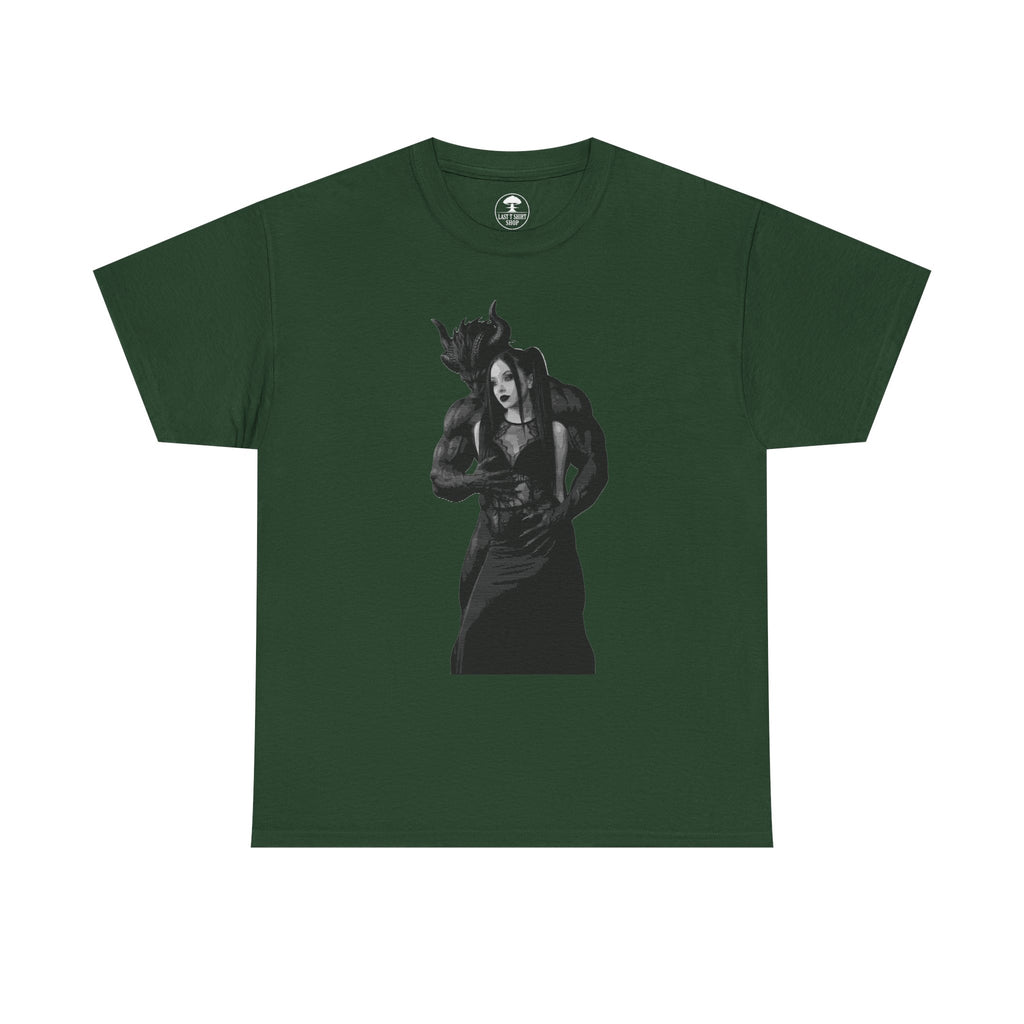 Gothic Demon and Goth Woman Embrace T‑Shirt