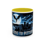 Welcome to Pittsburgh - Flying Succubus - Two-Tone Accent Mug (11oz, 15oz)