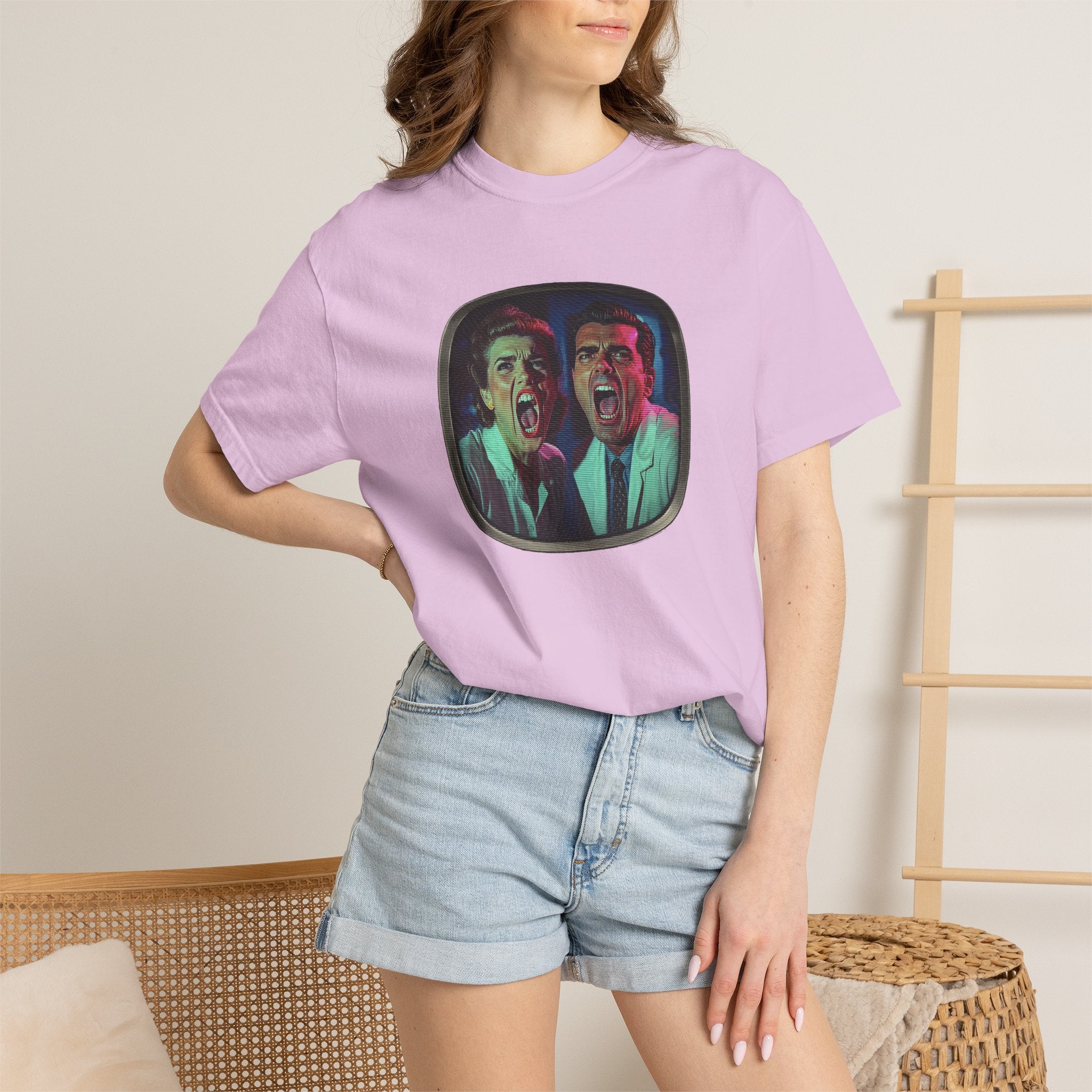 Lab Panic (front), Vampire Robots Suck (back) | Garment Dyed Tee
