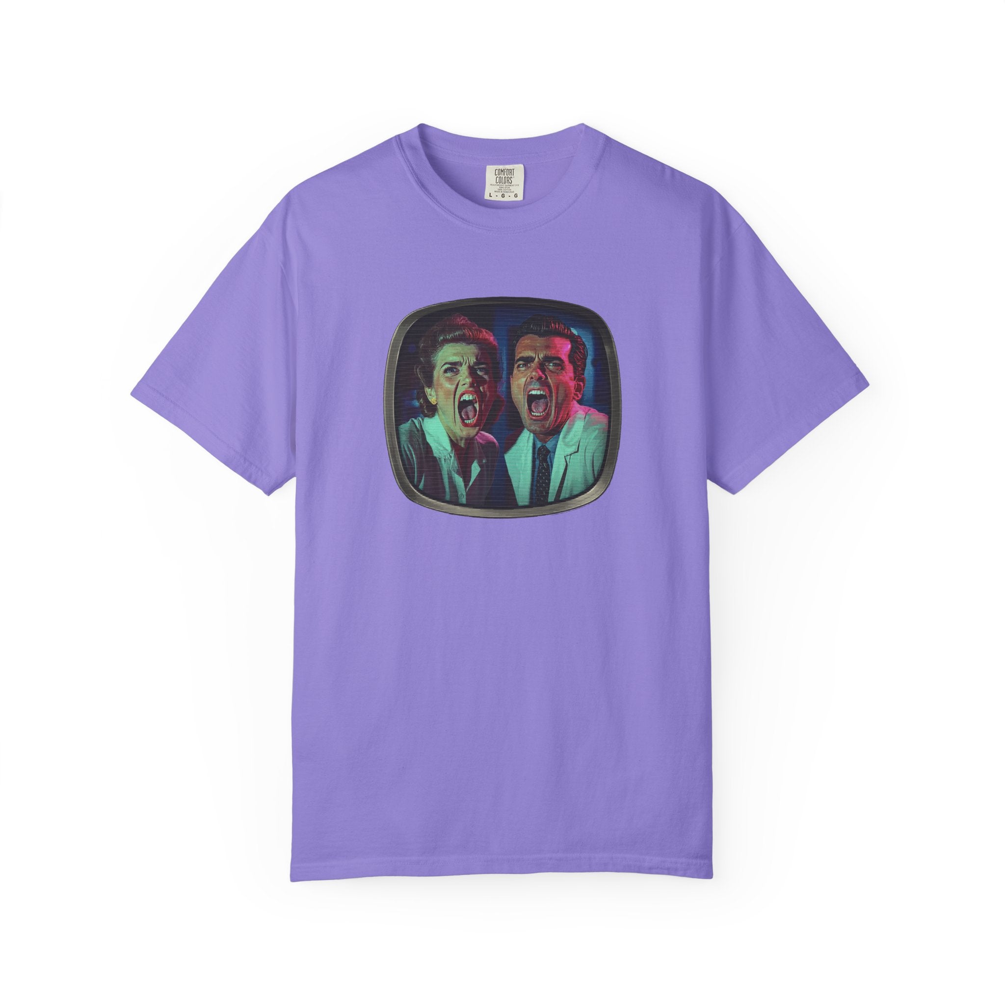 Lab Panic (front), Vampire Robots Suck (back) | Garment Dyed Tee