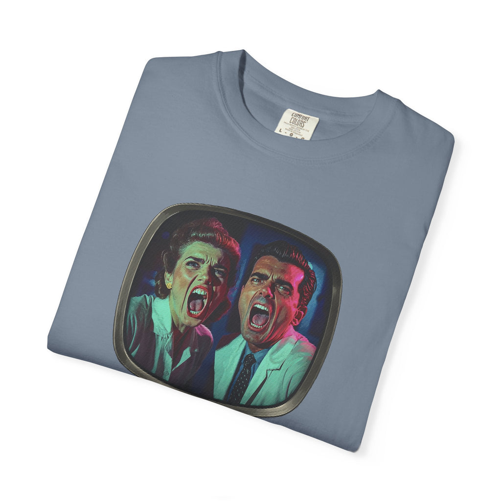 Lab Panic (front), Vampire Robots Suck (back) | Garment Dyed Tee