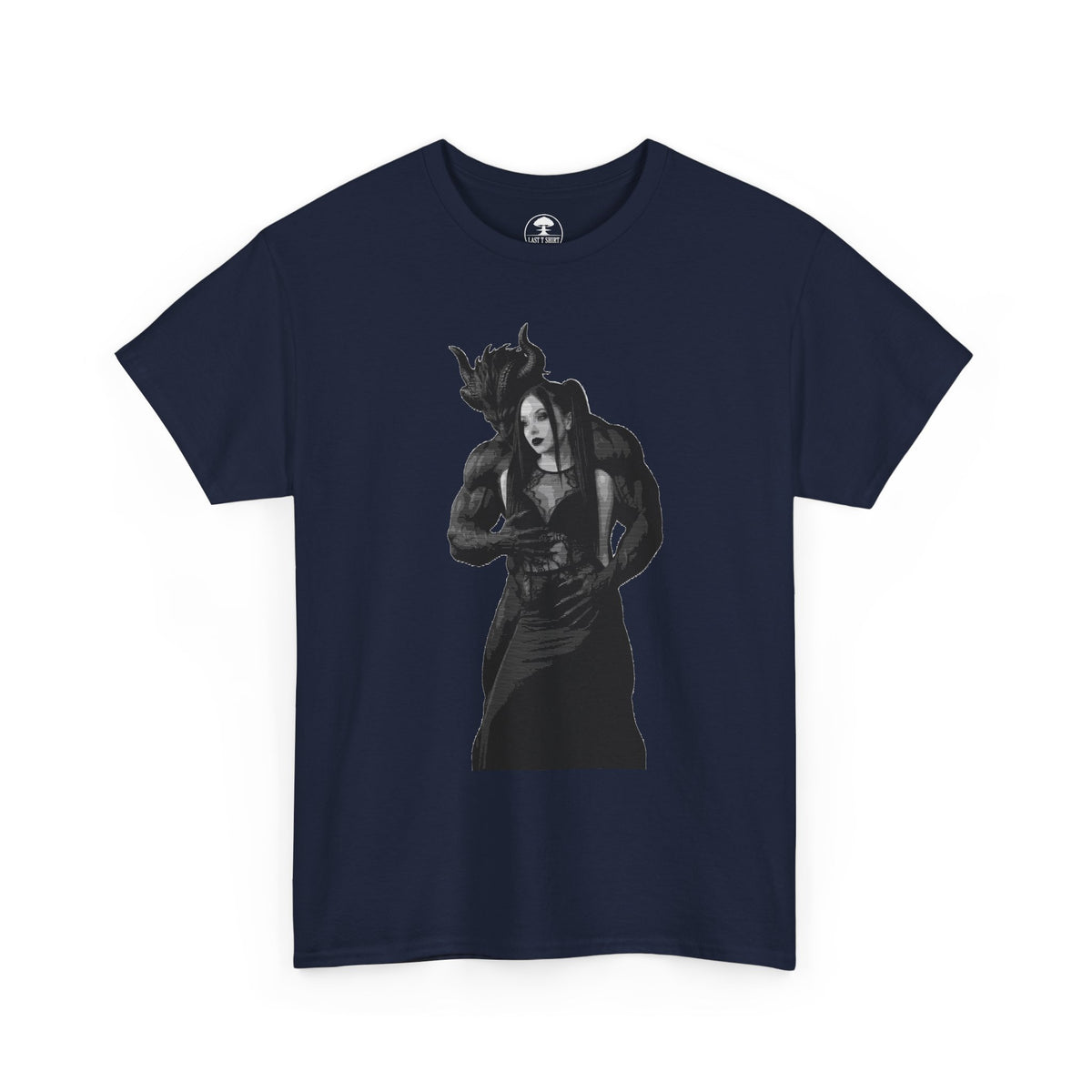 Gothic Demon and Goth Woman Embrace | Dark Romance Tee