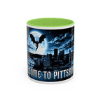Welcome to Pittsburgh - Flying Succubus - Two-Tone Accent Mug (11oz, 15oz)