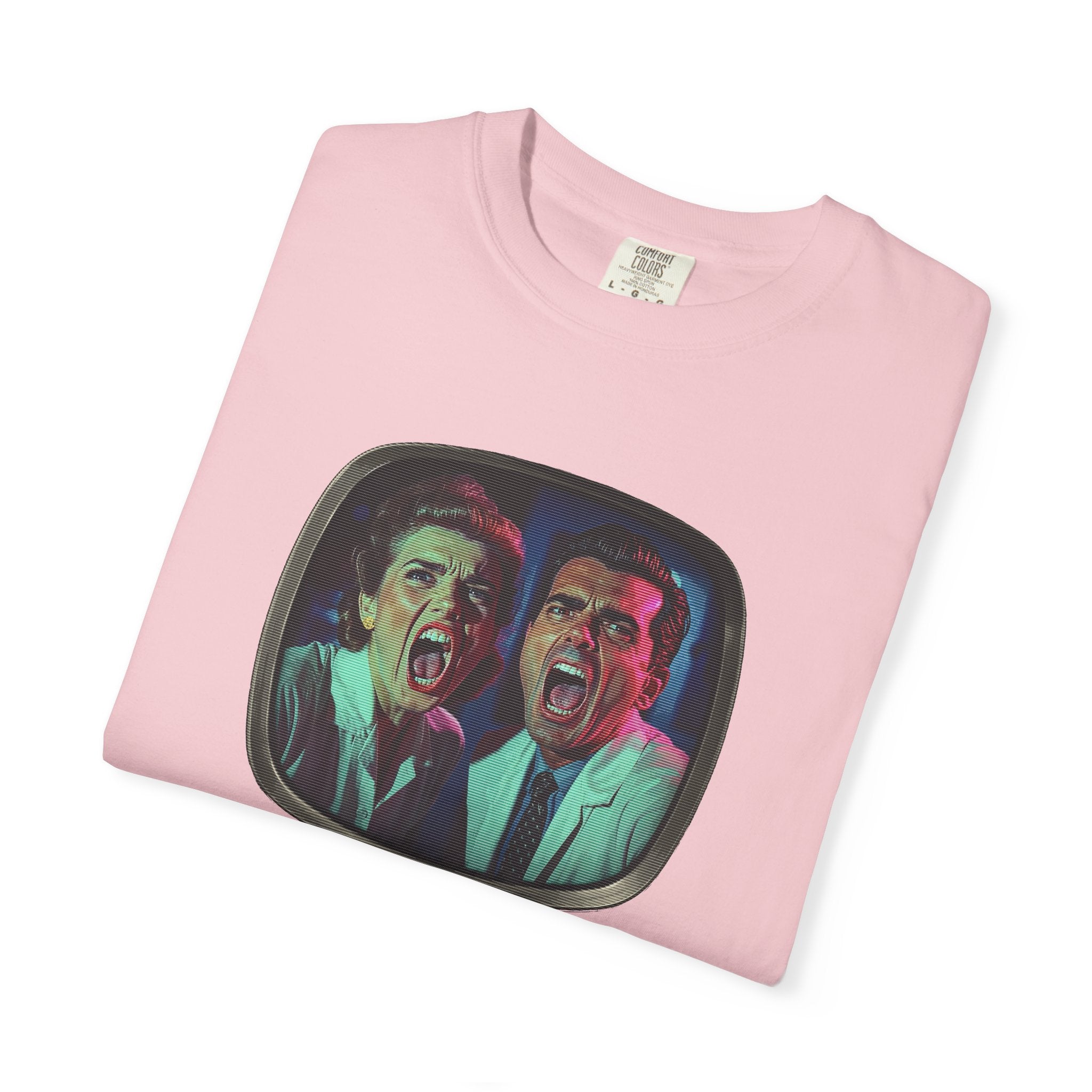Lab Panic (front), Vampire Robots Suck (back) | Garment Dyed Tee