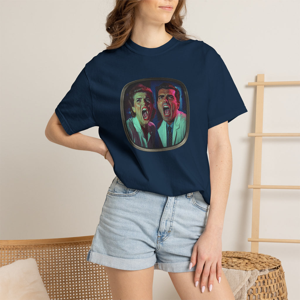 Lab Panic (front), Vampire Robots Suck (back) | Garment Dyed Tee