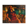The Apocalypse Still Shines Through — Nuclear Chic Jigsaw Puzzle | Retro Poolside Pin-Up Night Scene (110, 252, 520, 1014-piece)