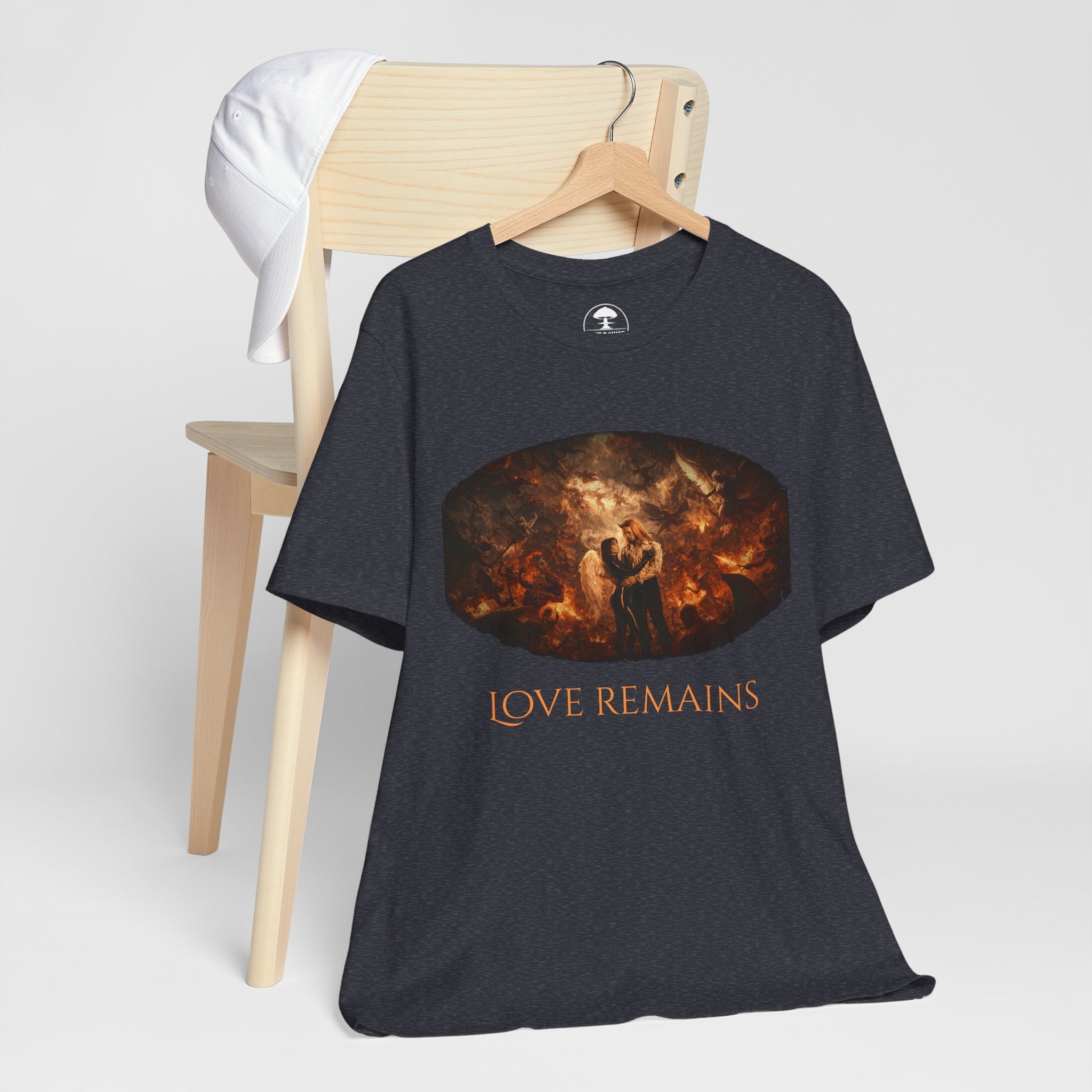 Love Remains Tee — Romantic Couple Graphic T-Shirt