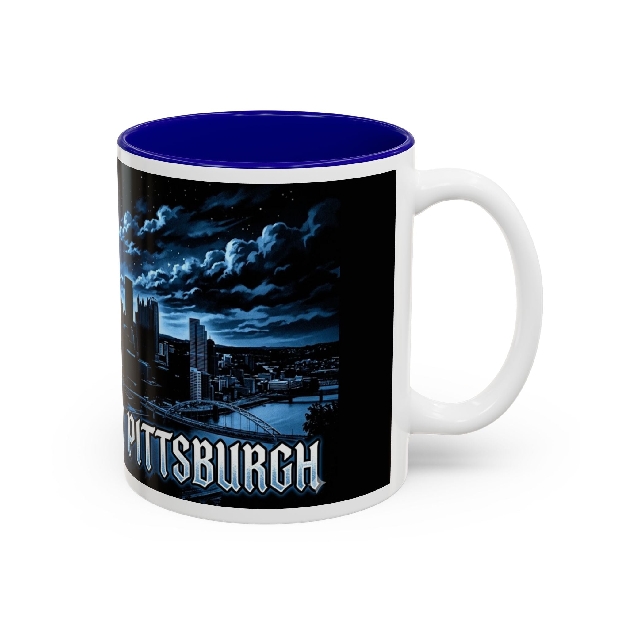 Welcome to Pittsburgh - Flying Succubus - Two-Tone Accent Mug (11oz, 15oz)