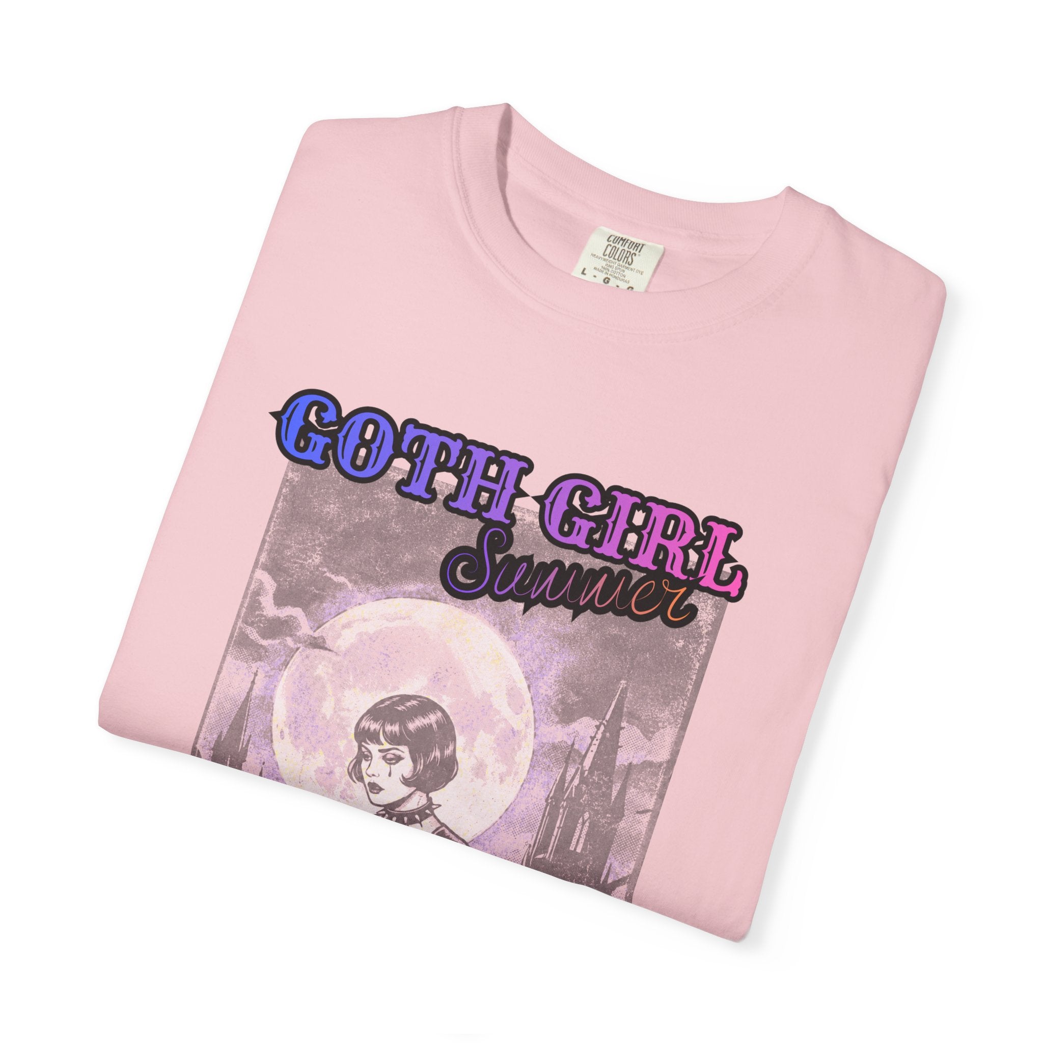 T-Shirt — "Goth Girl Summer" Moonlight Reading (The Last Romance Tour 2026 Back Print)