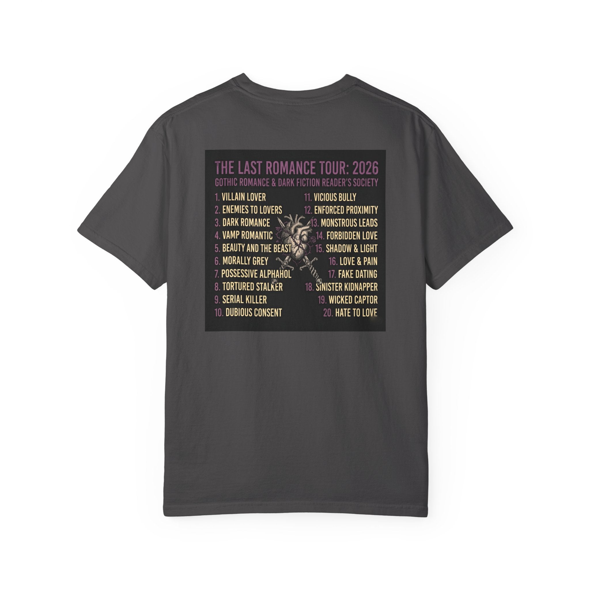T-Shirt — "Goth Girl Summer" Moonlight Reading (The Last Romance Tour 2026 Back Print)