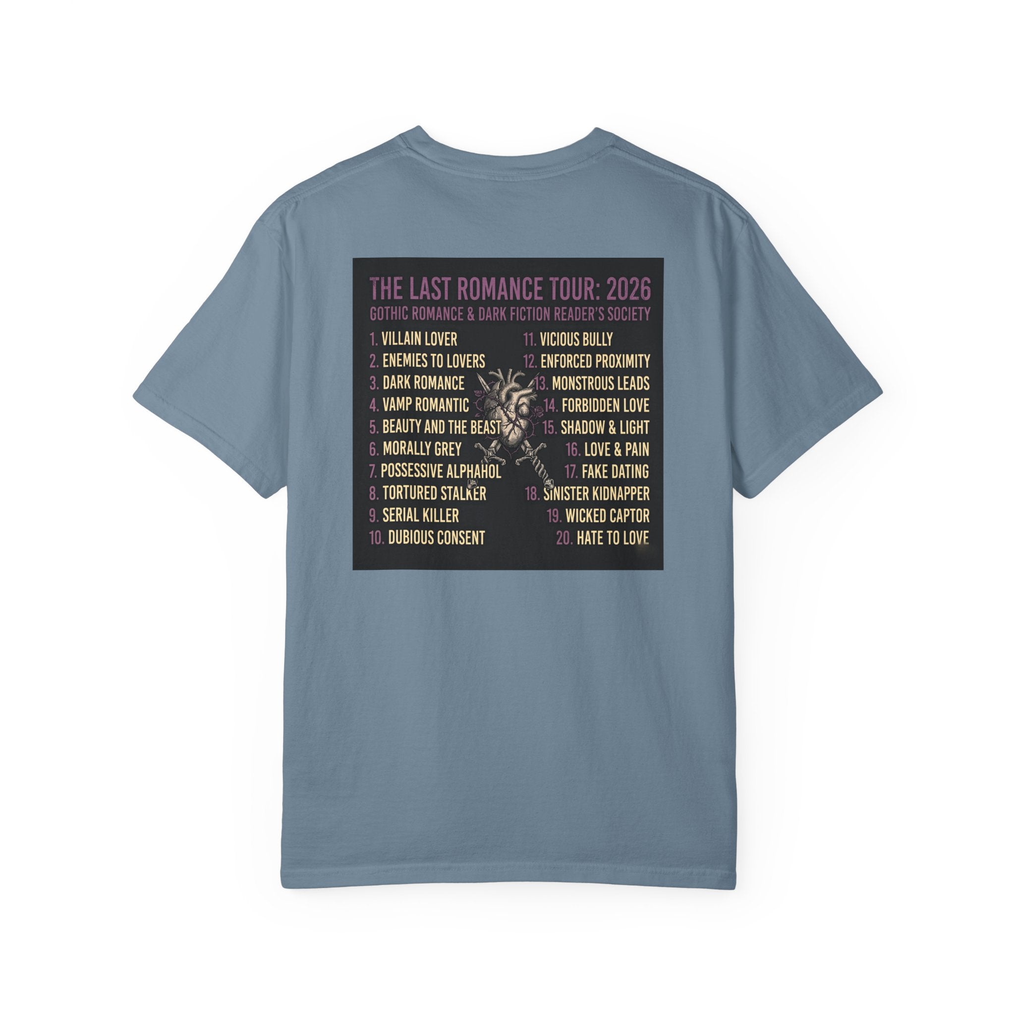 T-Shirt — "Goth Girl Summer" Moonlight Reading (The Last Romance Tour 2026 Back Print)