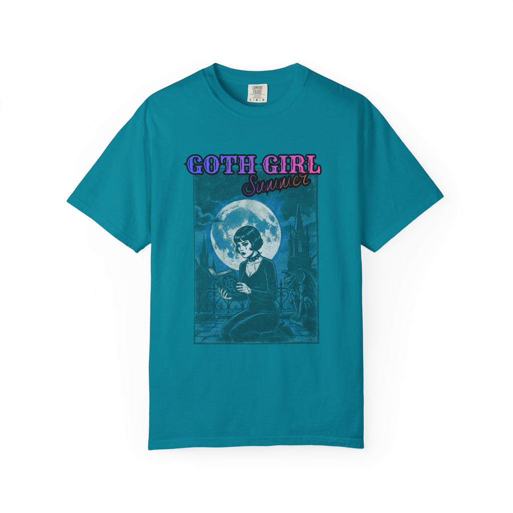 T-Shirt — "Goth Girl Summer" Moonlight Reading (The Last Romance Tour 2026 Back Print)