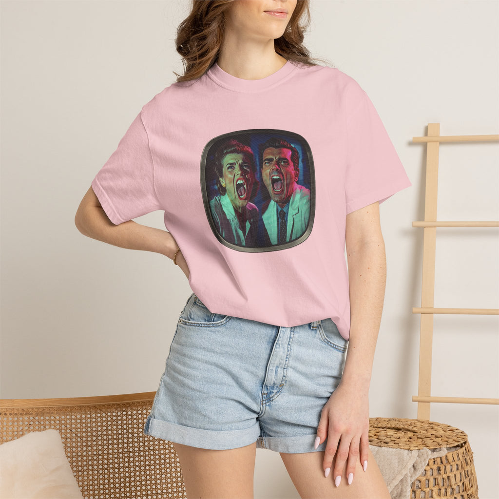 Lab Panic (front), Vampire Robots Suck (back) | Garment Dyed Tee