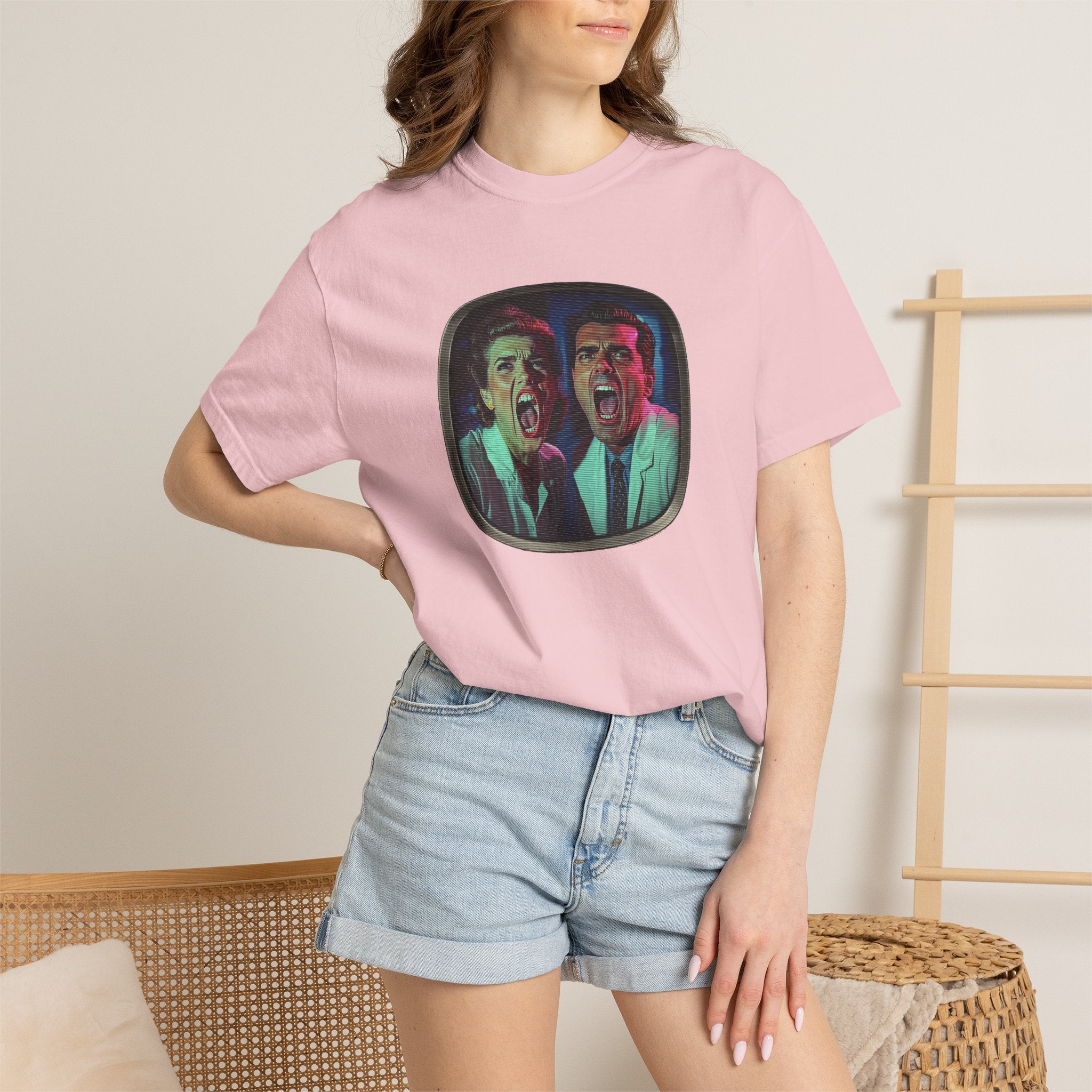 Lab Panic (front), Vampire Robots Suck (back) | Garment Dyed Tee