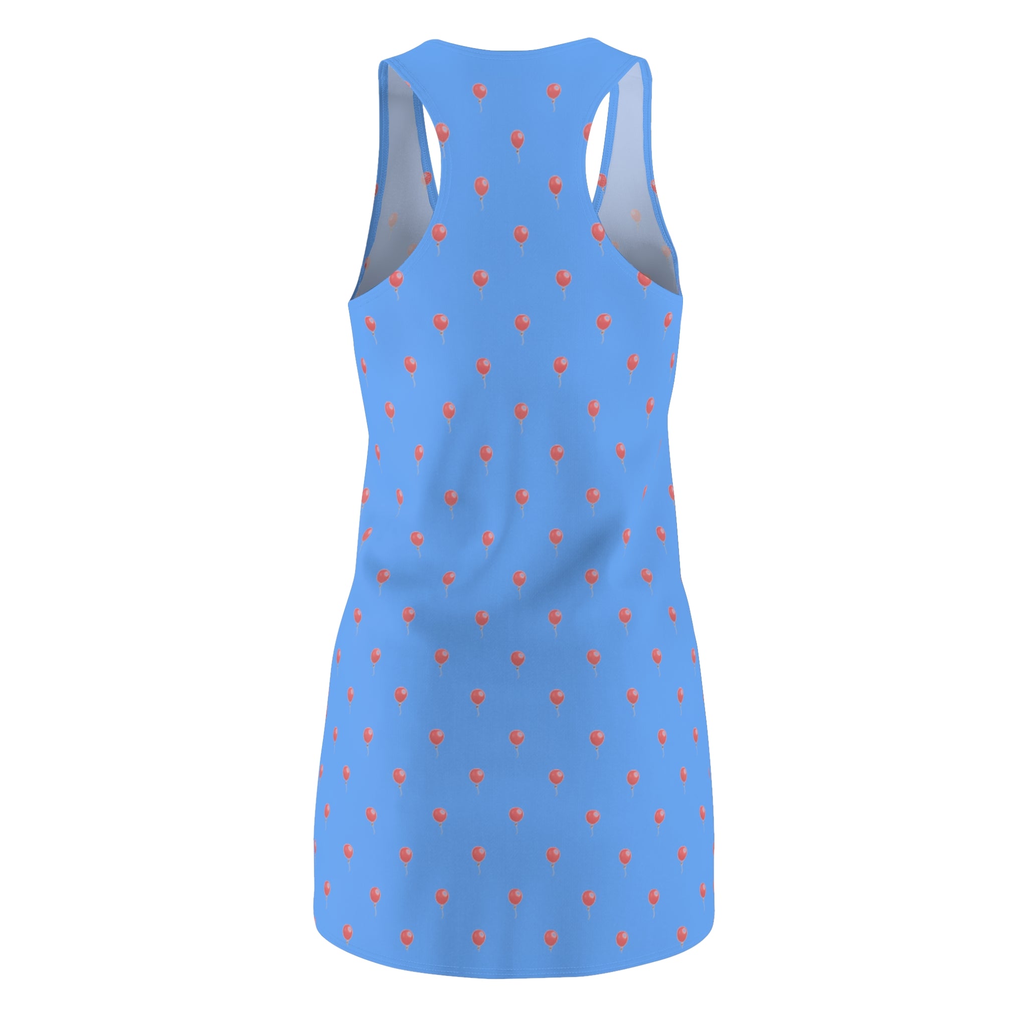 Red Balloons in a Blue Sky - Racerback Summer Dress