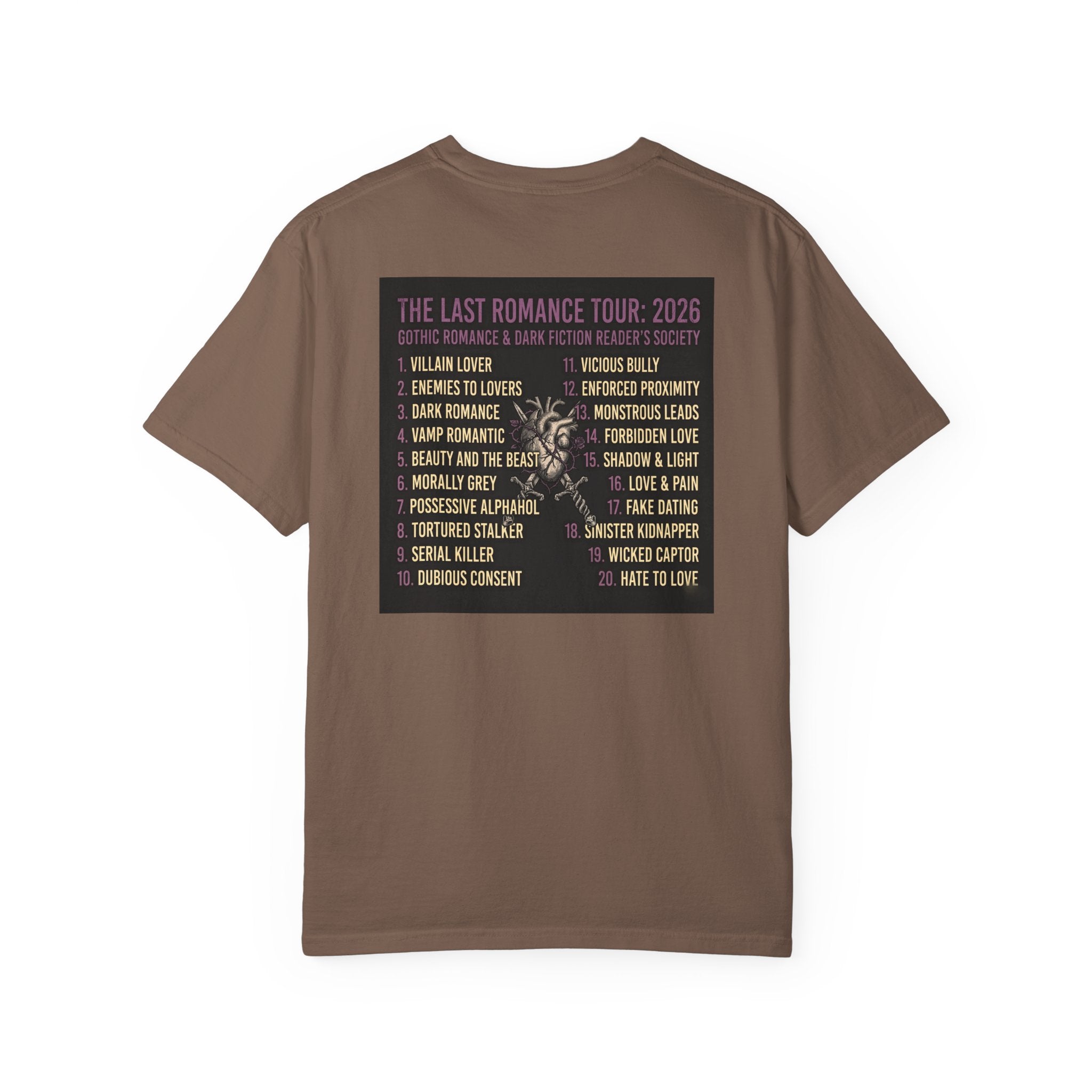 Goth Girl Summer - Moonlight Reading (The Last Romance Tour 2026 Back Print) | Dark Romance Tee