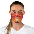 Nuclear Chic Mushroom Cloud Fabric Face Mask -- Colorful Apocalypse Glam Mask