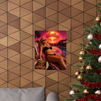 Hotter Than the Blast Wave — Nuclear Glamour Apocalypse Poster | Nuclear Chic Wall Art