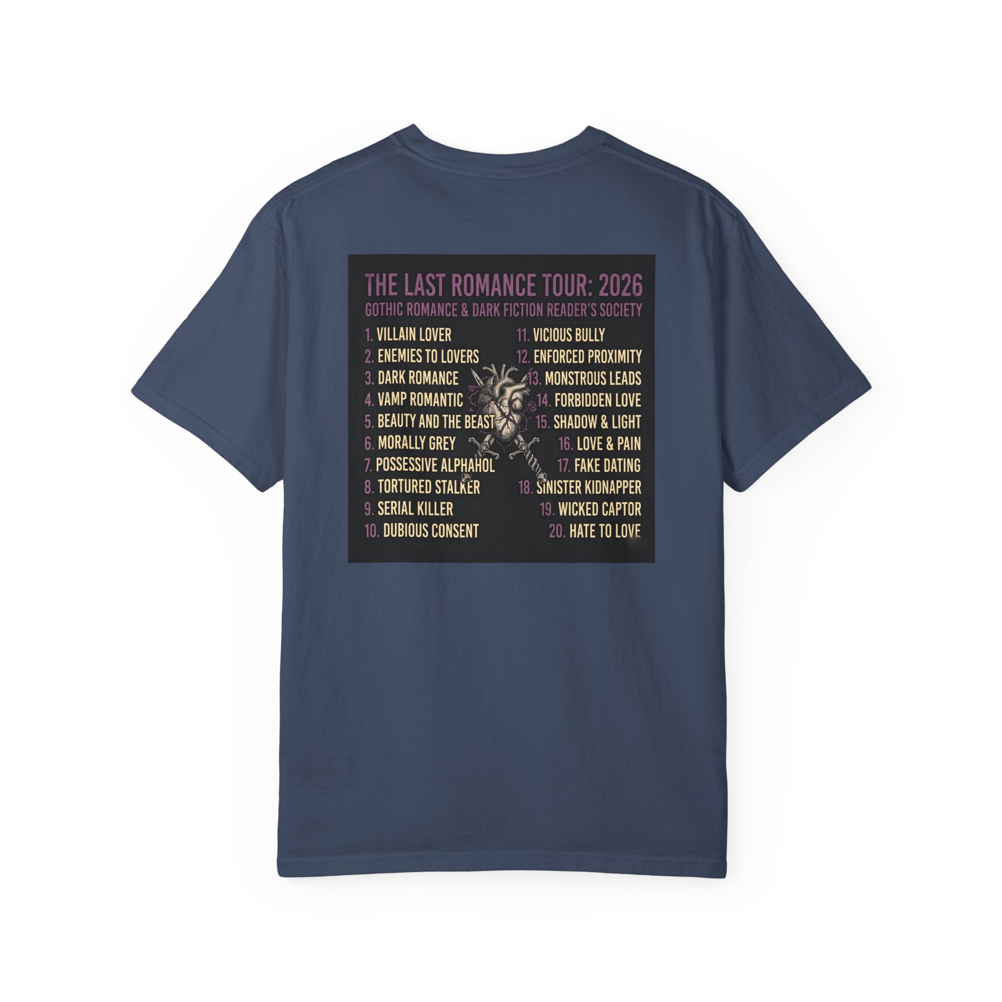 T-Shirt — "Goth Girl Summer" Moonlight Reading (The Last Romance Tour 2026 Back Print)