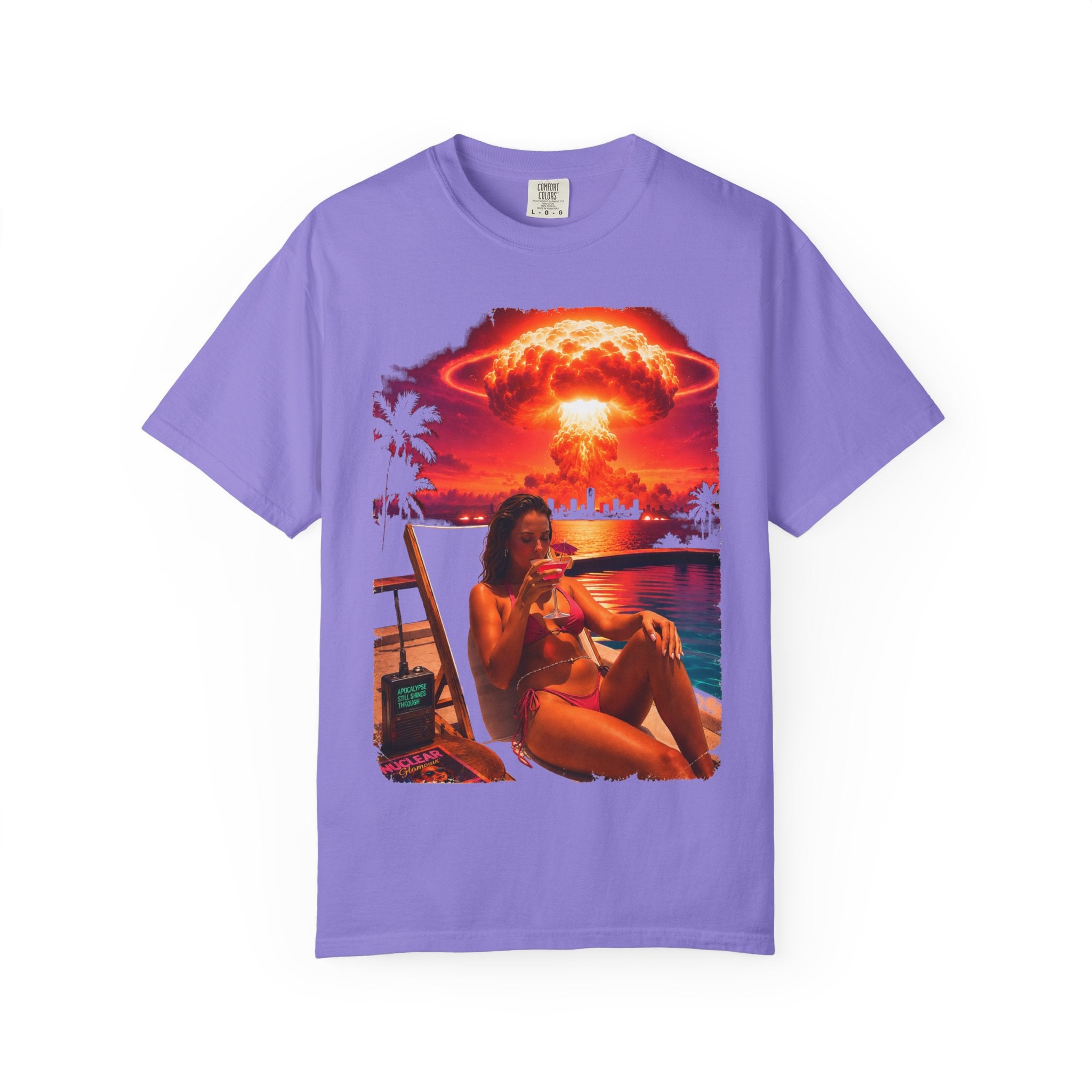 Mai Tai Sipping Relaxing Nuke Time - Apocalypse Glam™ Tee | Blast Wave™