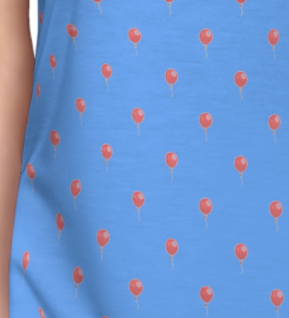 Red Balloons in a Blue Sky - Racerback Summer Dress