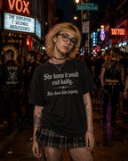 She Knew It Would End Badly | Dark Romance Gothic Text Tee - Comfort Colors 1717