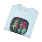 Lab Panic (front), Vampire Robots Suck (back) | Garment Dyed Tee