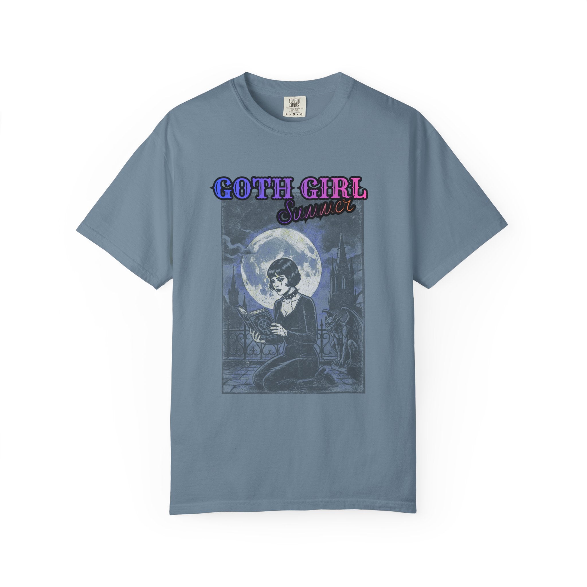 T-Shirt — "Goth Girl Summer" Moonlight Reading (The Last Romance Tour 2026 Back Print)