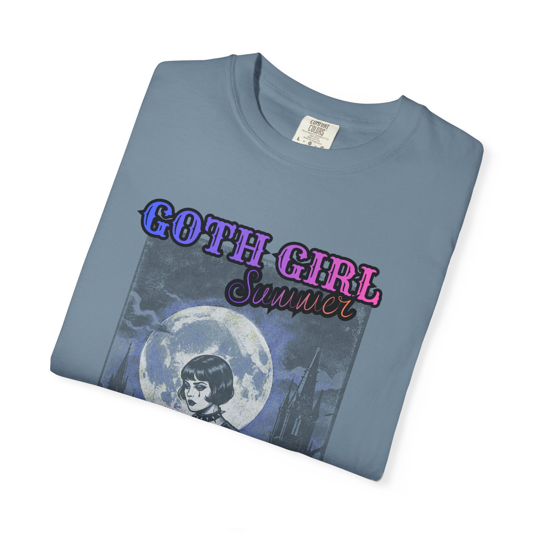 T-Shirt — "Goth Girl Summer" Moonlight Reading (The Last Romance Tour 2026 Back Print)