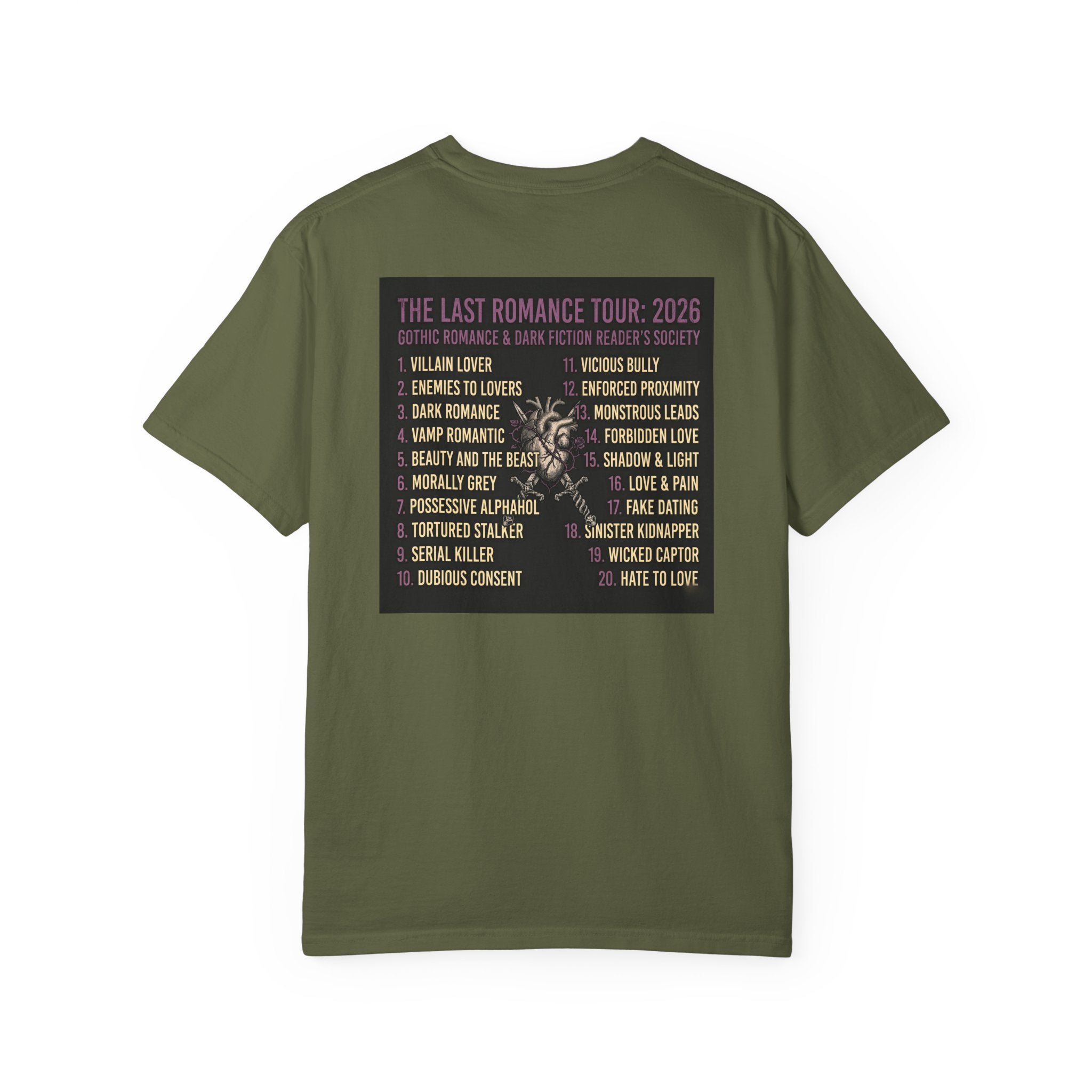 T-Shirt — "Goth Girl Summer" Moonlight Reading (The Last Romance Tour 2026 Back Print)