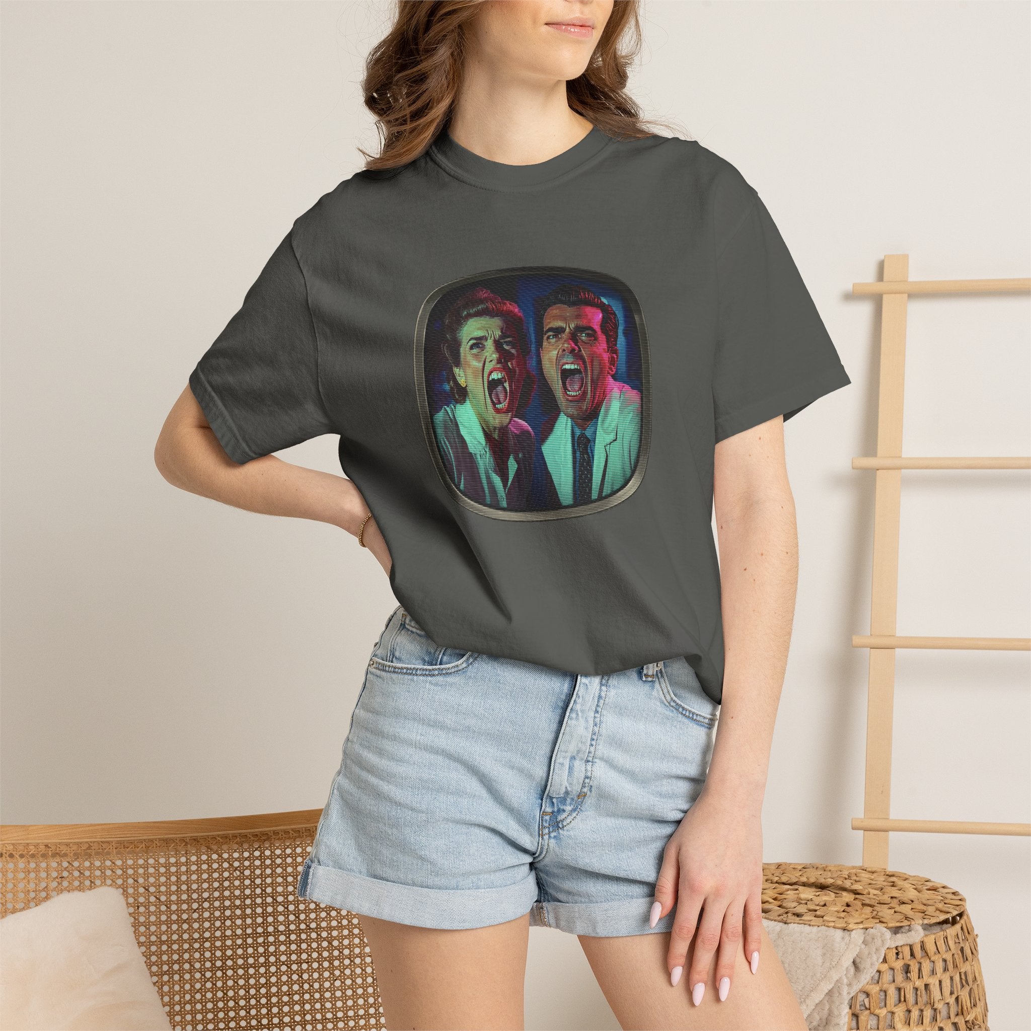 Lab Panic (front), Vampire Robots Suck (back) | Garment Dyed Tee