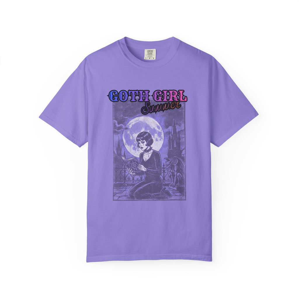 T-Shirt — "Goth Girl Summer" Moonlight Reading (The Last Romance Tour 2026 Back Print)