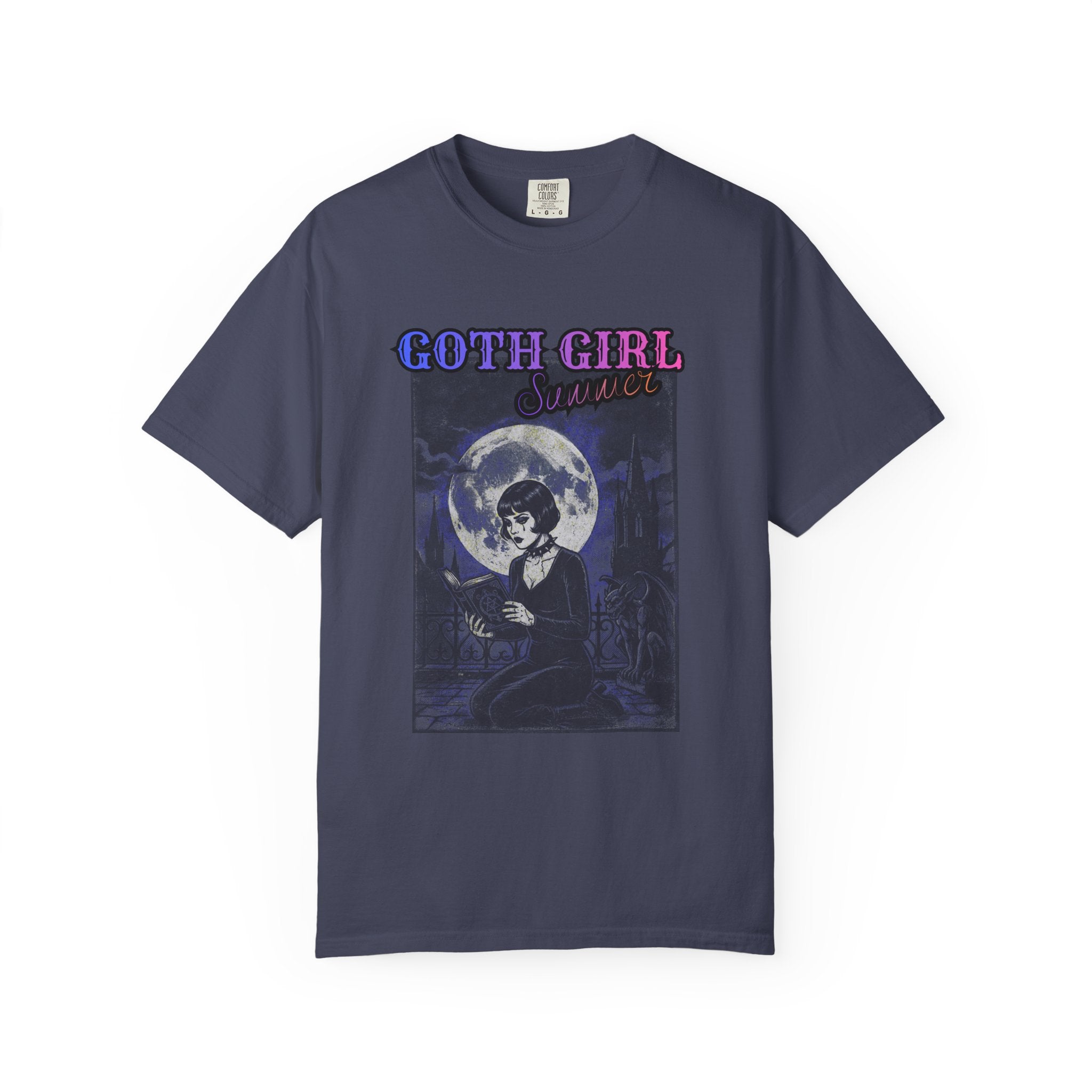 T-Shirt — "Goth Girl Summer" Moonlight Reading (The Last Romance Tour 2026 Back Print)