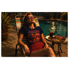 "The Apocalypse Still Shines Through" — Nuclear Chic Jigsaw Puzzle in Tin | Retro Poolside Pin-Up Twilight Scene