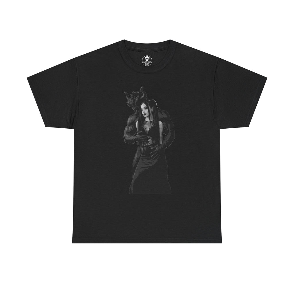 Gothic Demon and Goth Woman Embrace T‑Shirt