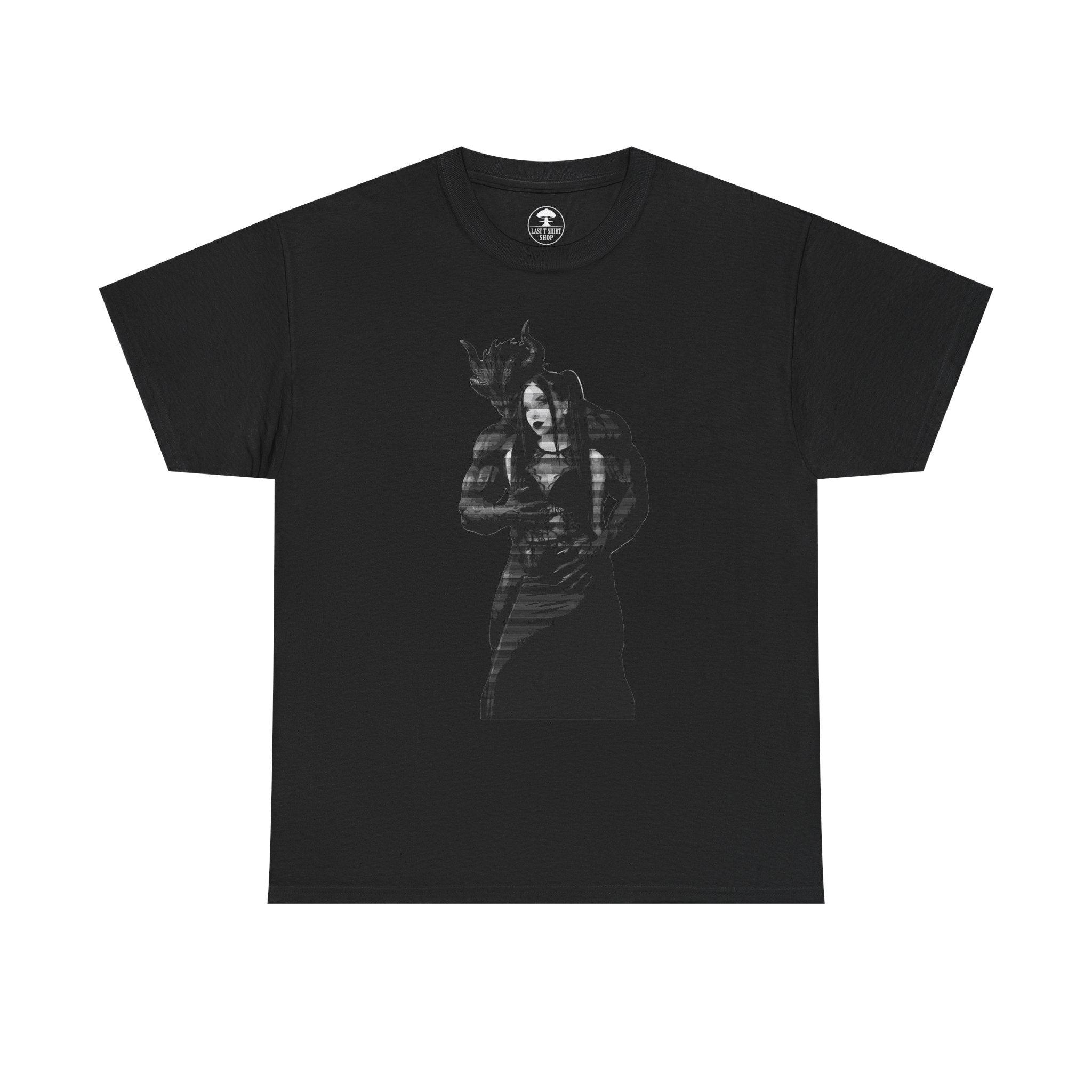 Gothic Demon and Goth Woman Embrace T‑Shirt