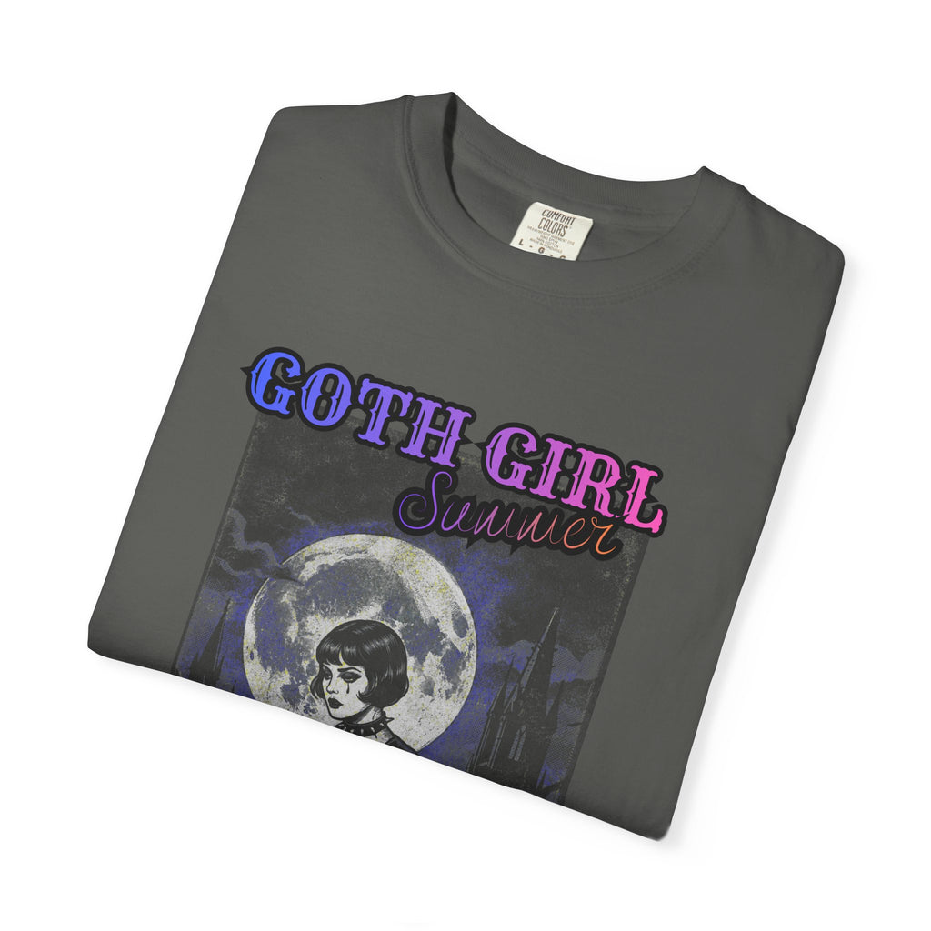 T-Shirt — "Goth Girl Summer" Moonlight Reading (The Last Romance Tour 2026 Back Print)