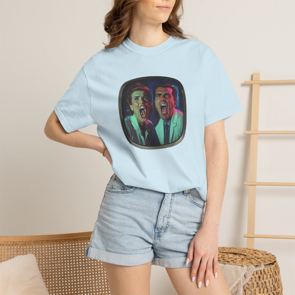 Lab Panic (front), Vampire Robots Suck (back) | Garment Dyed Tee