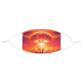 Nuclear Chic Mushroom Cloud Fabric Face Mask -- Colorful Apocalypse Glam Mask