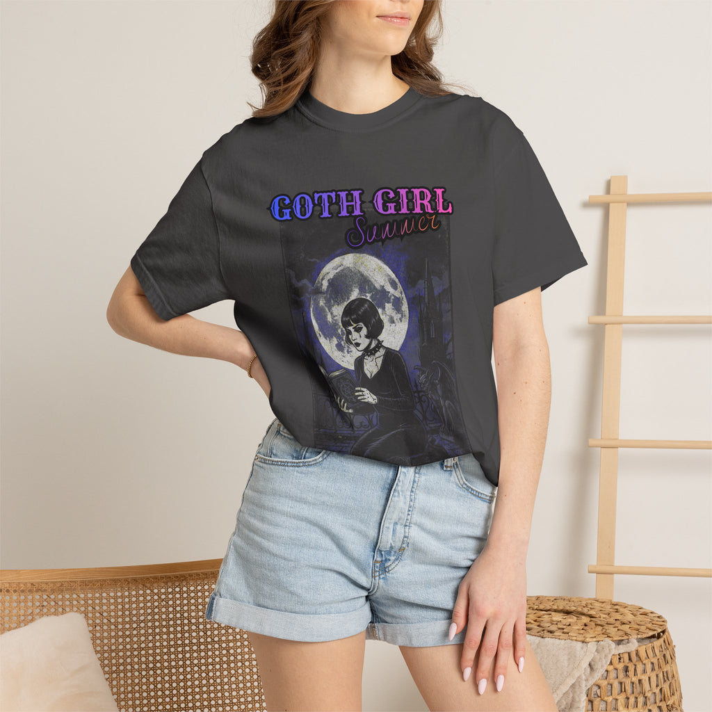 T-Shirt — "Goth Girl Summer" Moonlight Reading (The Last Romance Tour 2026 Back Print)