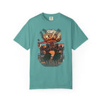 Nuclear Hula Party — Tiki Apocalypse Hula Girls Tee | Comfort Colors 1717 Garment-Dyed Dark Humor