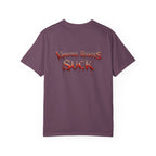 Lab Panic (front), Vampire Robots Suck (back) | Garment Dyed Tee