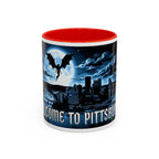 Welcome to Pittsburgh - Flying Succubus - Two-Tone Accent Mug (11oz, 15oz)