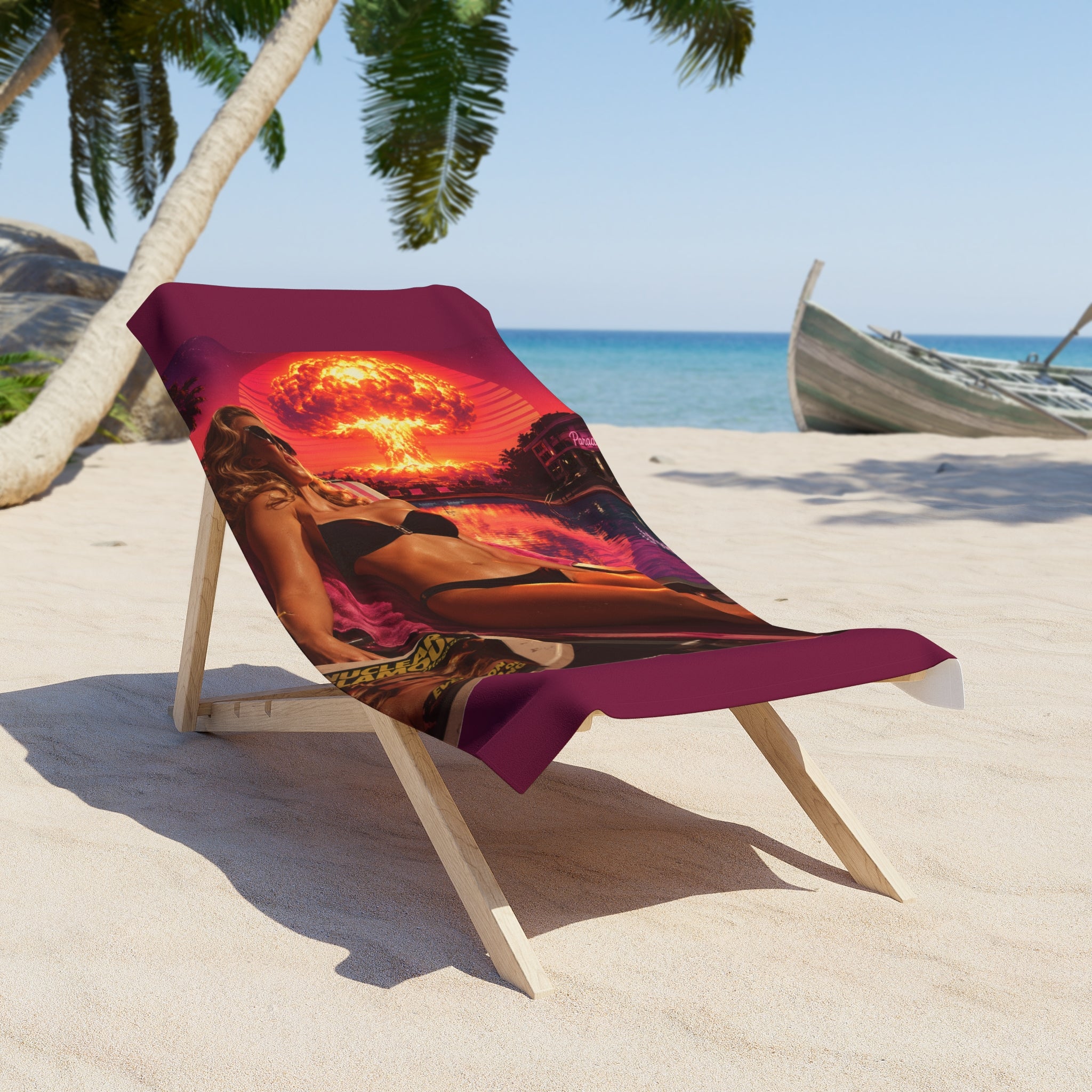 Hotter than the Blast Wave Beach Towel